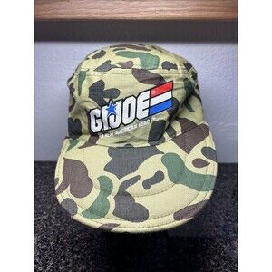 Vintage 1984 Hasbro Toys GI Joe Camouflage American Hero Hat W/Neck Flaps Rare